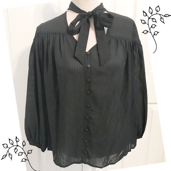 Time and Tru, Semi Sheer/Chiffon Baby Doll Top - Picture 4 of 8